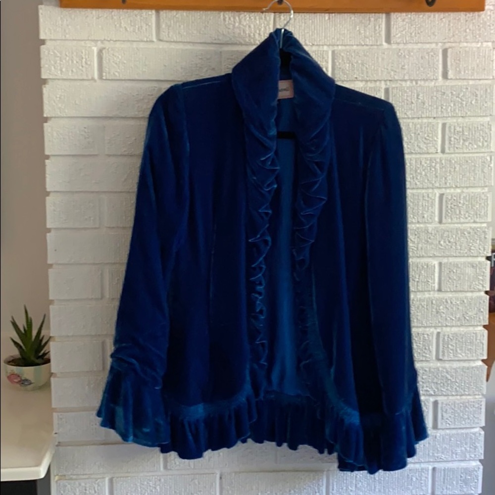 Retro velvet jacket.